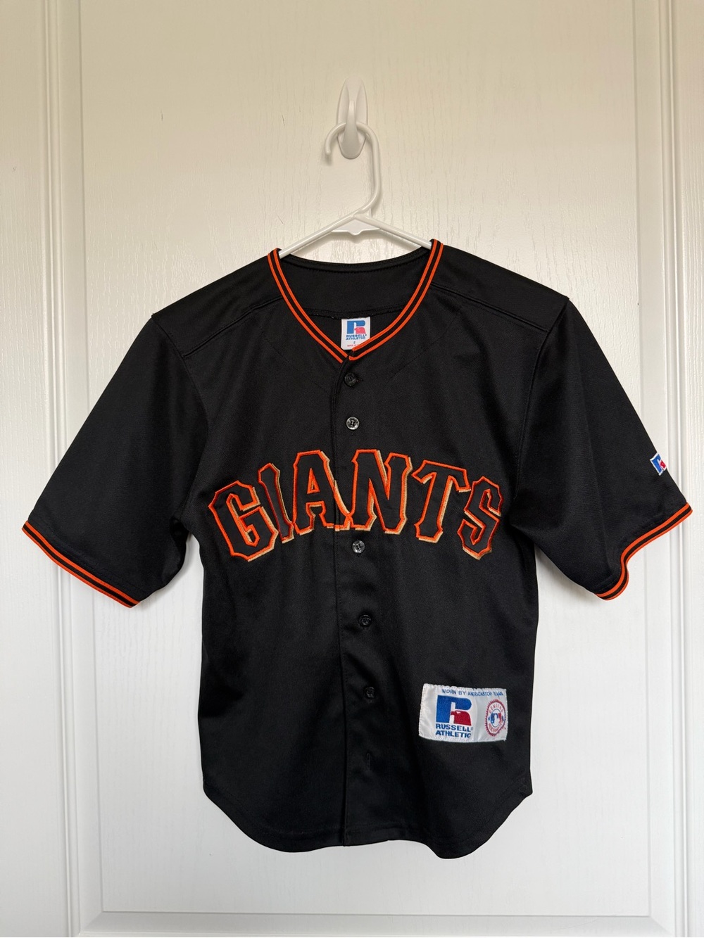 Russell Athletic Black Jersey with Orange Trim